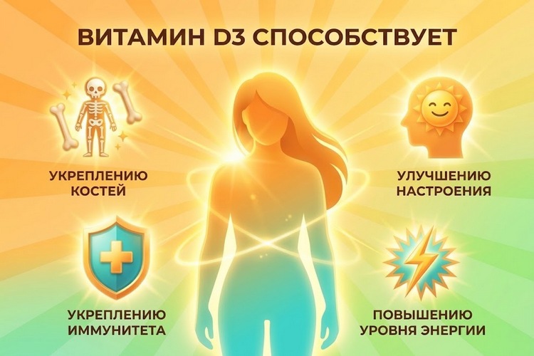 За что отвечает витамин D3 в организме